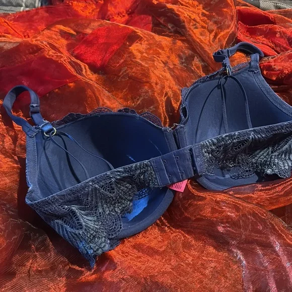 La SENZA Midnight Blue Lace full coverage Bra - Picture 3 of 7